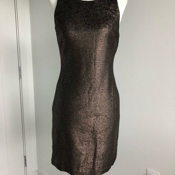 Halston Heritage bronze mini dress - Picture 4 of 4